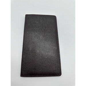 Vintage English Morocco Leather Notebook Wallet